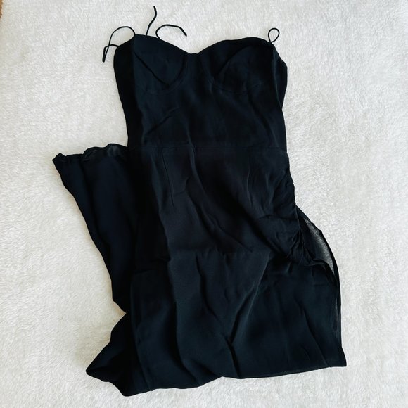 Reformation Kourtney Dress | Black 🎉SALE🎀 NEW - Picture 6 of 13